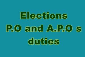 Elections-P.O-and-A.P.O-s-duties